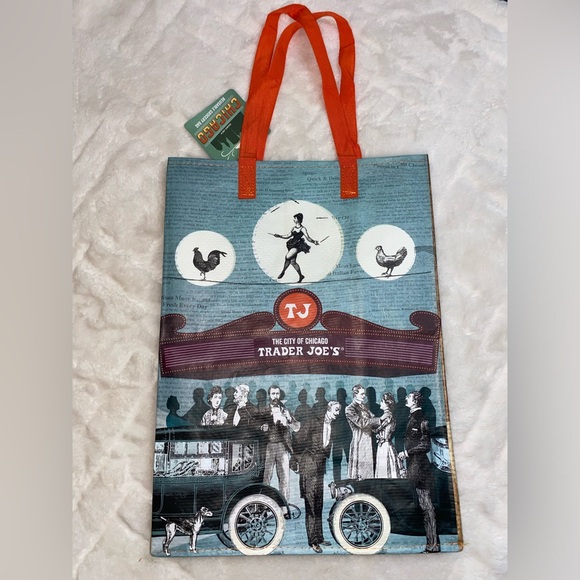 NEW! NWT New Trader Joe’s Eco Reusable Shopping Bags-set of 4 - Picture 5 of 16